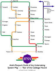 Daniel Drucker: Ankh-Morpork subway map