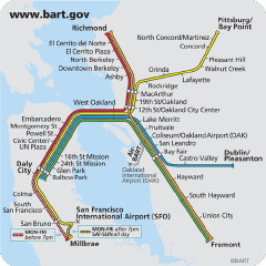 BART system map