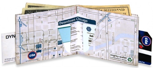 Chicago map wallet