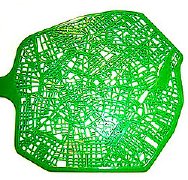 Fly swatter map of Milan