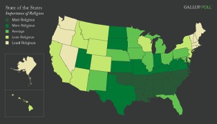 Gallup State of the States: Importance of Religion (thumbnail)