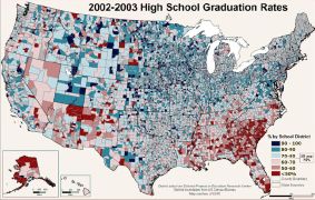 High-school graduation rates in the U.S., 2002-03
