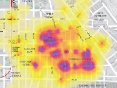 L.A. Homeless Map, detail