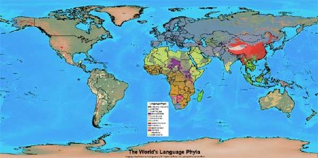 The World's Language Phyla (Huffman)