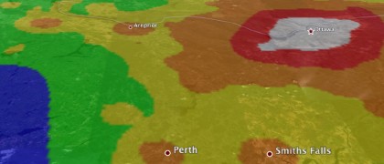 Light pollution (Google Earth screenshot)