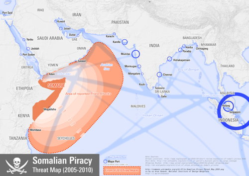 Somali Piracy Threat Map