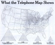 What the Telephone Map Shows